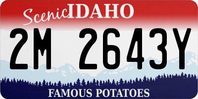 ID license plate 2M2643Y