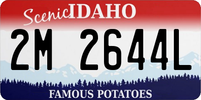 ID license plate 2M2644L