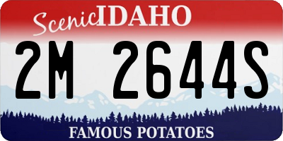 ID license plate 2M2644S