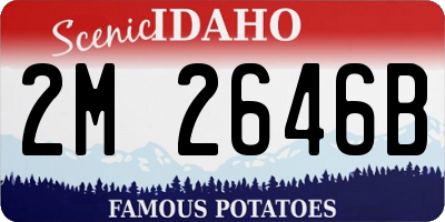 ID license plate 2M2646B