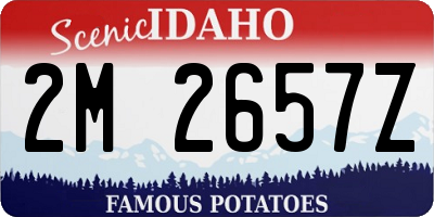 ID license plate 2M2657Z