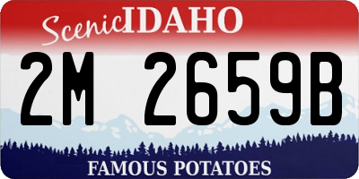 ID license plate 2M2659B