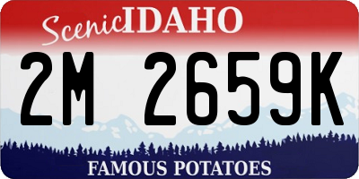 ID license plate 2M2659K