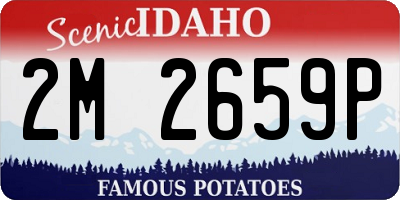 ID license plate 2M2659P