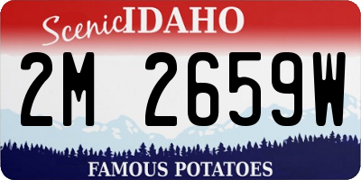 ID license plate 2M2659W