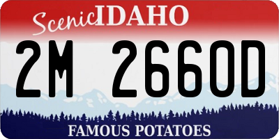ID license plate 2M2660D