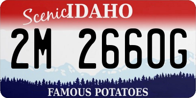 ID license plate 2M2660G