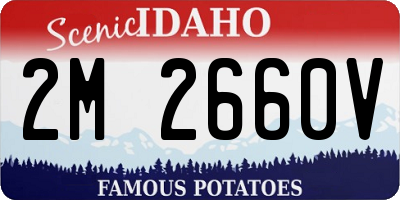 ID license plate 2M2660V