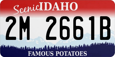 ID license plate 2M2661B