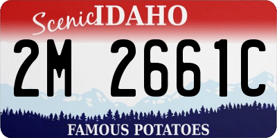 ID license plate 2M2661C