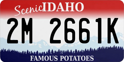 ID license plate 2M2661K
