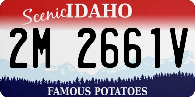 ID license plate 2M2661V