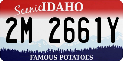 ID license plate 2M2661Y