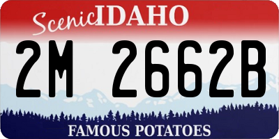 ID license plate 2M2662B