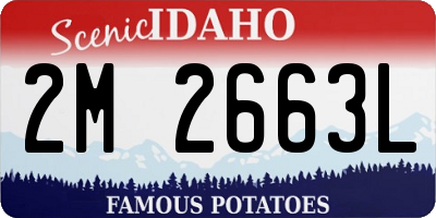 ID license plate 2M2663L