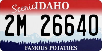 ID license plate 2M2664O
