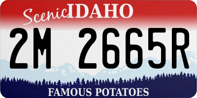 ID license plate 2M2665R