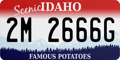ID license plate 2M2666G