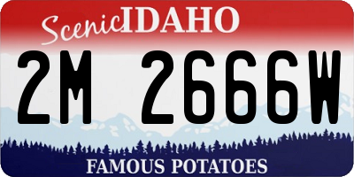 ID license plate 2M2666W