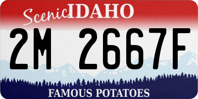 ID license plate 2M2667F