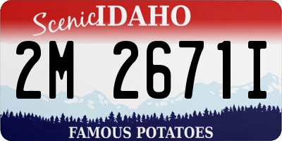 ID license plate 2M2671I