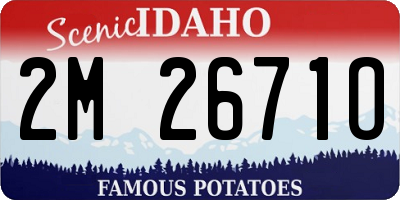 ID license plate 2M2671O