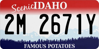 ID license plate 2M2671Y