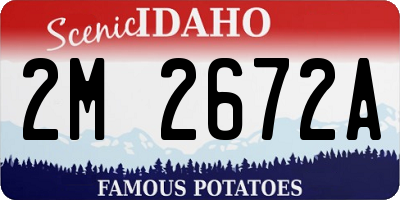 ID license plate 2M2672A