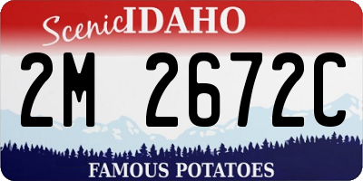 ID license plate 2M2672C