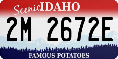 ID license plate 2M2672E