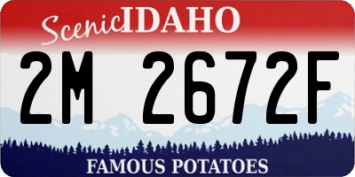 ID license plate 2M2672F