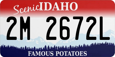 ID license plate 2M2672L