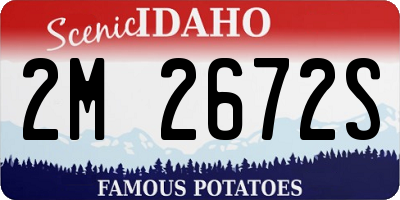 ID license plate 2M2672S