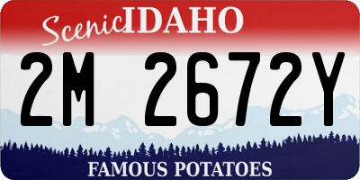 ID license plate 2M2672Y