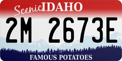 ID license plate 2M2673E