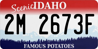ID license plate 2M2673F