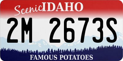 ID license plate 2M2673S