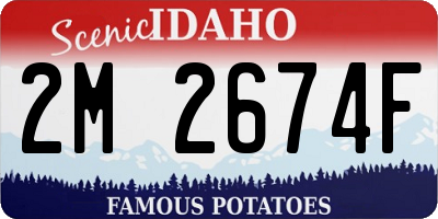 ID license plate 2M2674F