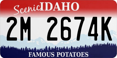 ID license plate 2M2674K