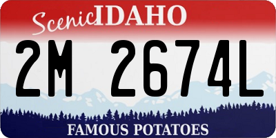 ID license plate 2M2674L