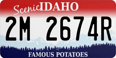 ID license plate 2M2674R