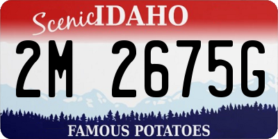 ID license plate 2M2675G