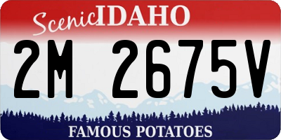 ID license plate 2M2675V