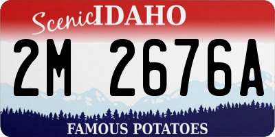 ID license plate 2M2676A