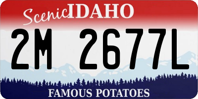 ID license plate 2M2677L