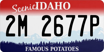 ID license plate 2M2677P