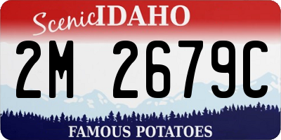 ID license plate 2M2679C