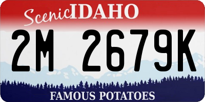 ID license plate 2M2679K