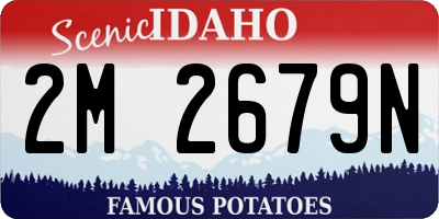 ID license plate 2M2679N