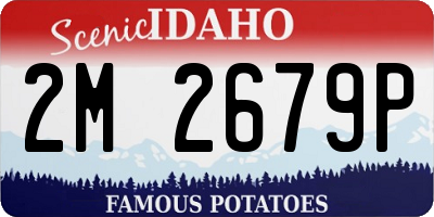 ID license plate 2M2679P